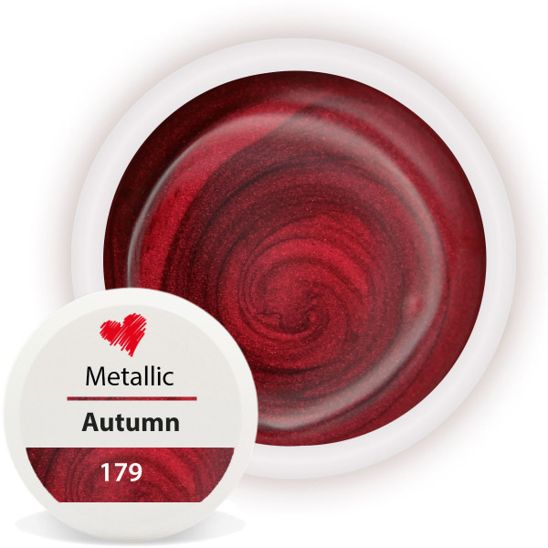 Metallic Farbgel Rot Braun schicke Fingernägel