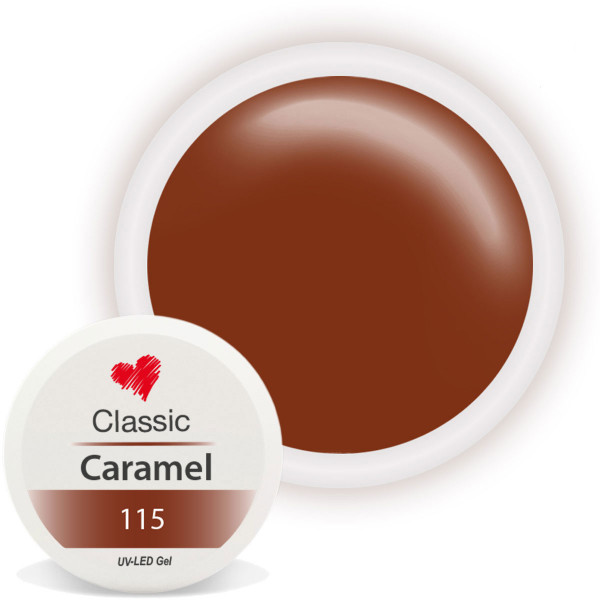 Classic Farbgel Caramel Braun nailart