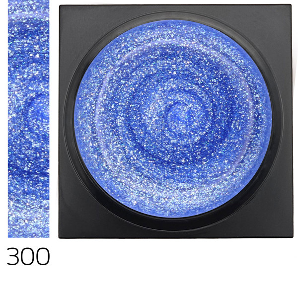 Glitter Farbgel Slushy Blue für effektvolle Nägel