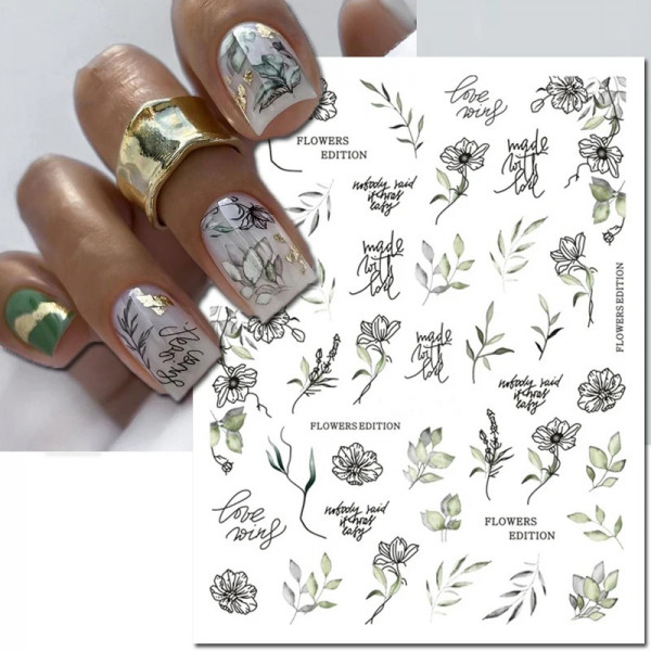 Nail Sticker Blume nailart