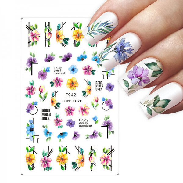 Blume Nail Sticker für Nageldesign