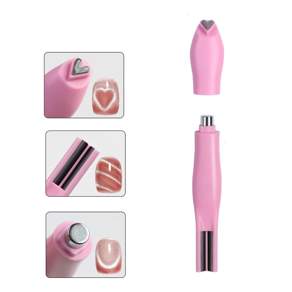Multi Cat Eye Magnet Gele herz