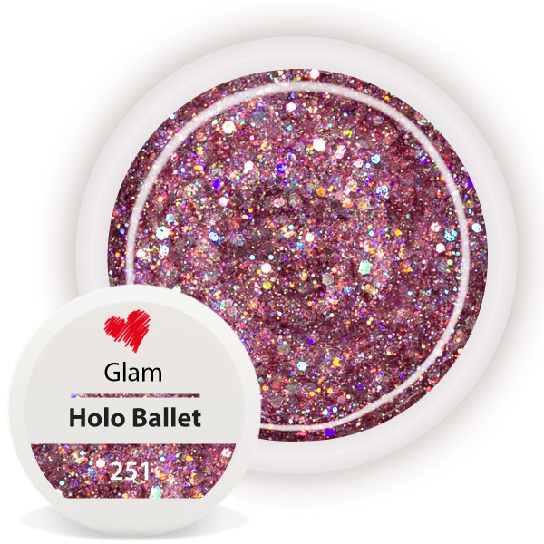 Glam Farbgel 251 Holo Ballet