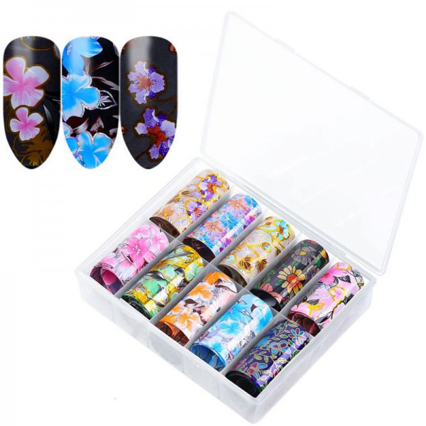 Transferfolien Box Blumen Muster Sommer