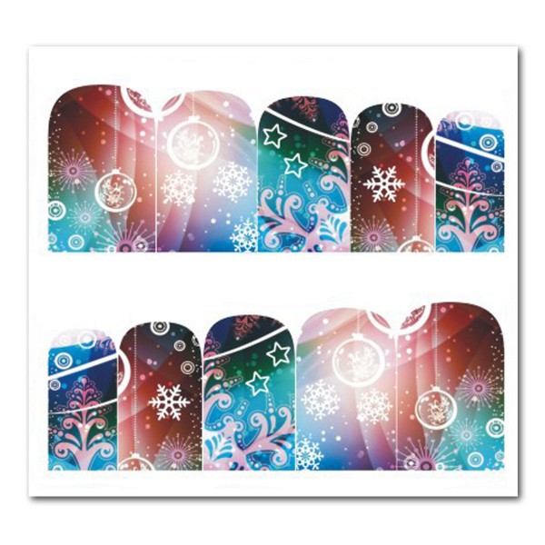 Weihnachten Nail Tattoo Slider Wrap Schnee Advent