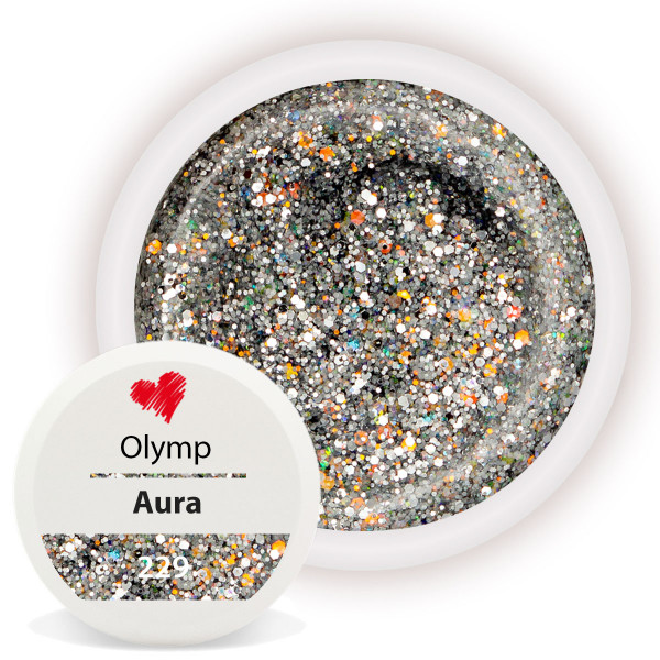 Olymp Glitter Farbgel Aura Nailart