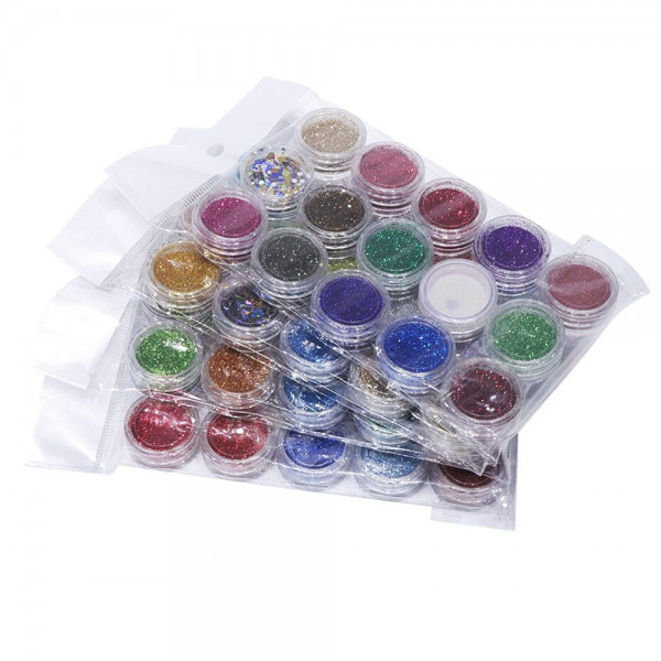 60 Glitter Mega Mix für nageldesign