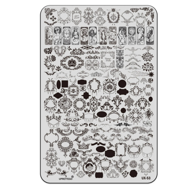 XXL Stamping Schablone Vintage B-Ware