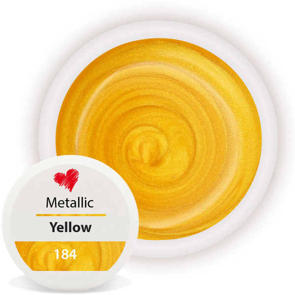 Metallic Farbgel Gelb für schicke Fingernägel