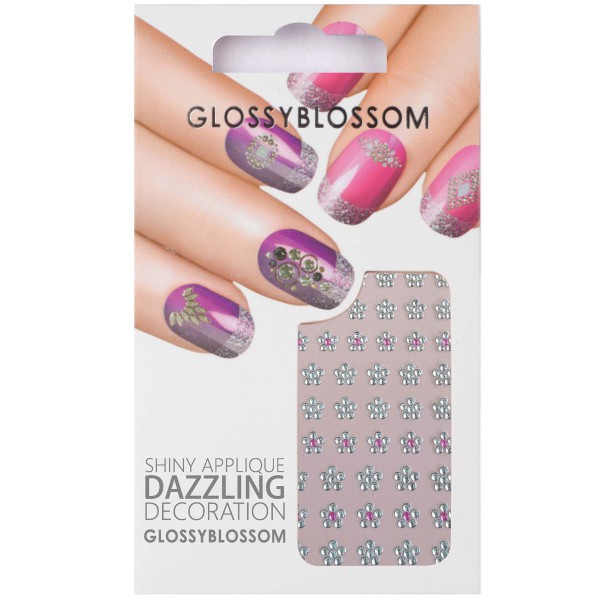 Glossy Blossom Nail Sticker 8 Blumen