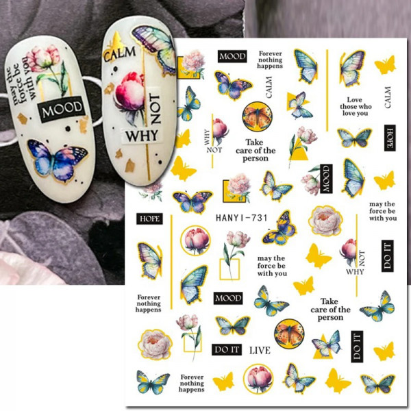 Nail Sticker Schmetterling 7