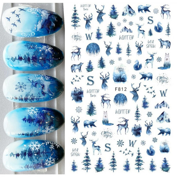 Nail Sticker Winter 8