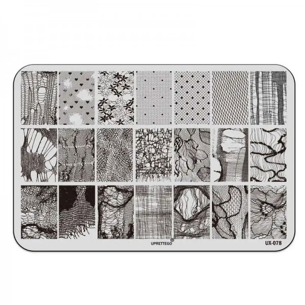 XXL Stamping Schablone Lace