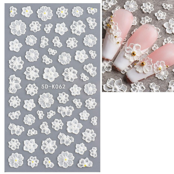 3D Nail Sticker Blume nailart