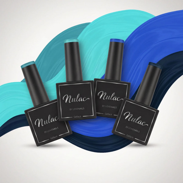 Nulac Gellack Set Blue Collection HEMA frei 