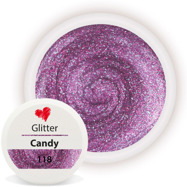 Glitter Farbgel Candy nailart glitzer