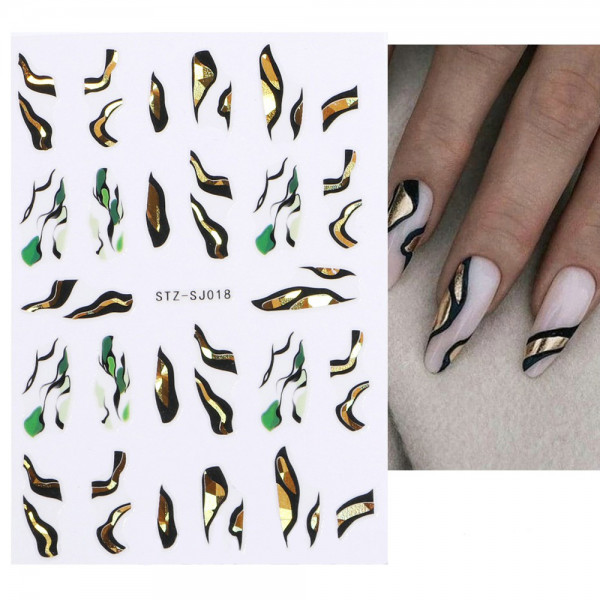 Nail Sticker Abstrakt Nailart