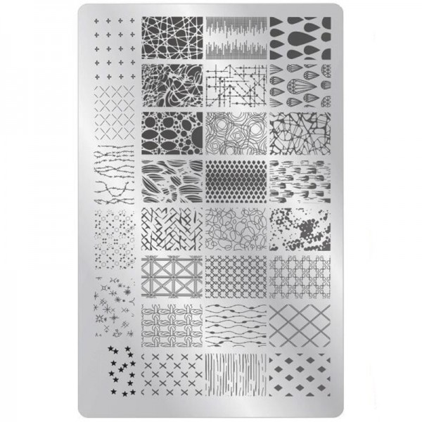 XXL Stamping Schablone Muster