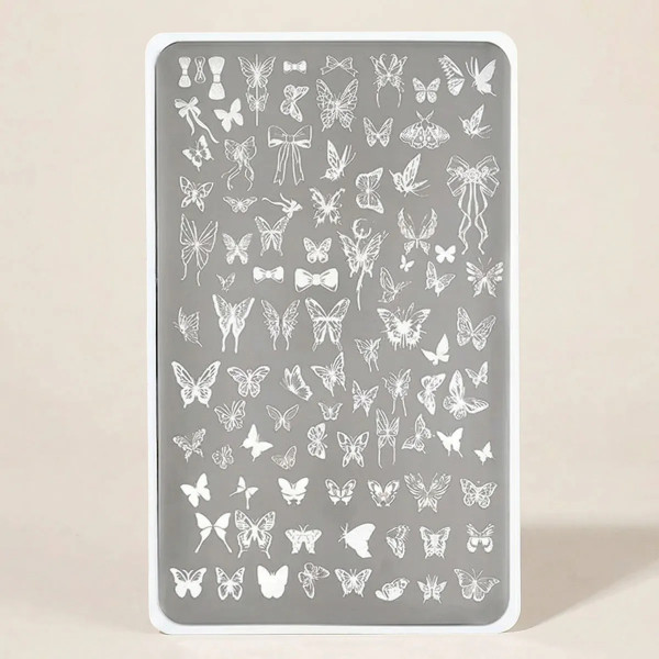 XXL Stamping Schablone schmetterling schleifen frühling