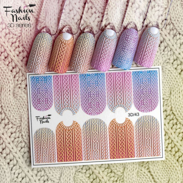3D Nail Slider Strickmuster