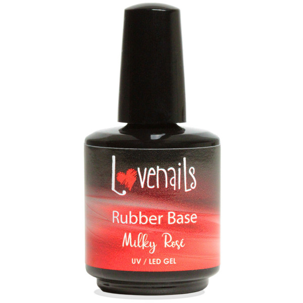 Rubber Base Milky Rose Pinselfalsche Naildesign