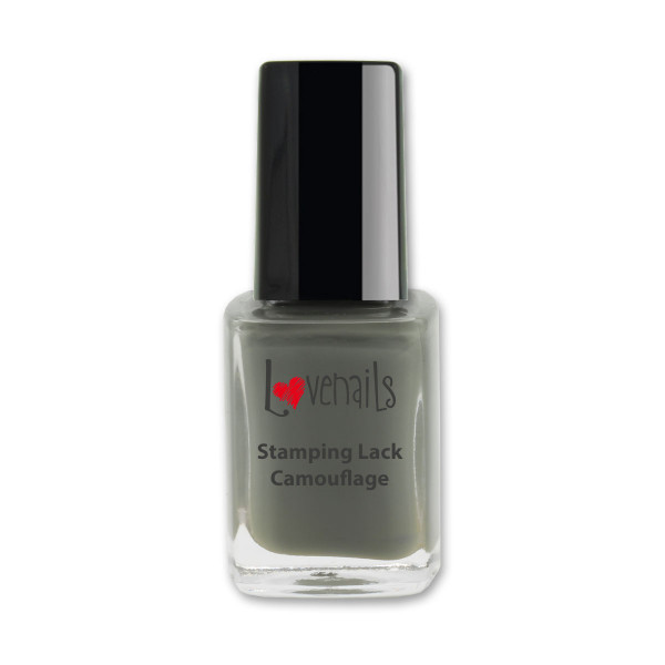 Lovenails Stamping Lack camouflage grün herbst