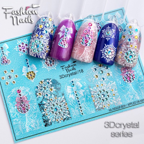 3D Crystal Nail Slider 18