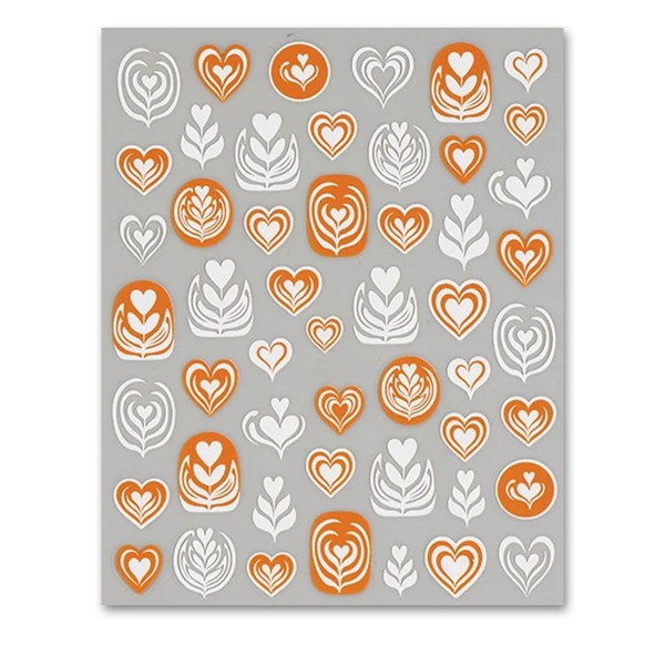 Nail sticker Capuccino Latte Art Nails