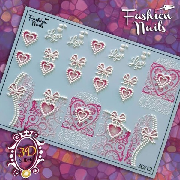 Fashion Nails Slider Herzen Hochzeit