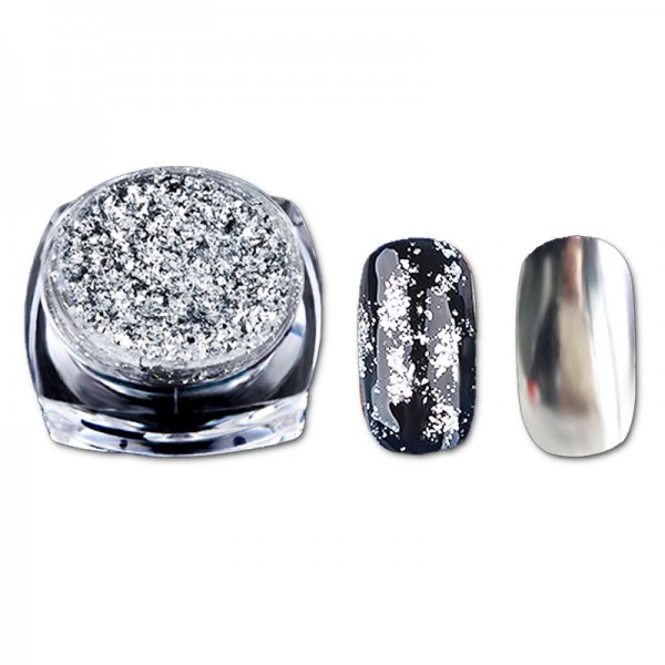 Chrome Flakes Silber