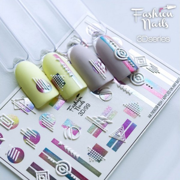 3D Nail Slider 99 Geometrisch