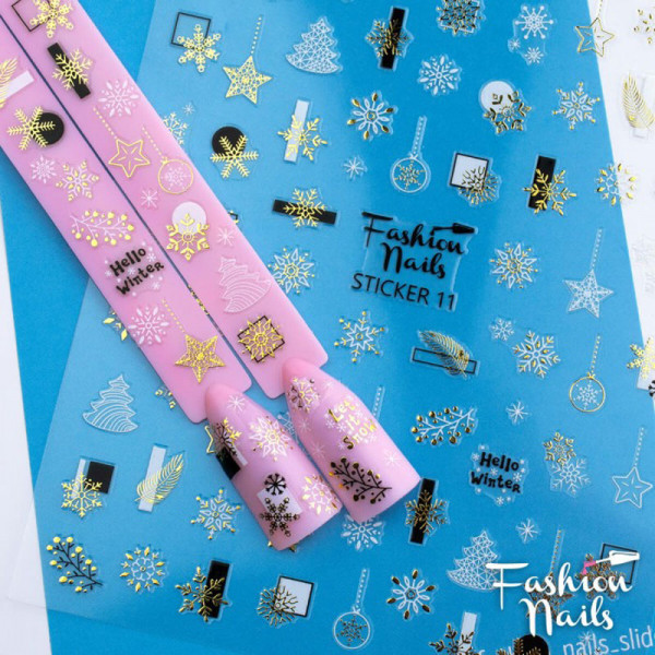 Xmas Sticker Fashion Nails weihnachten