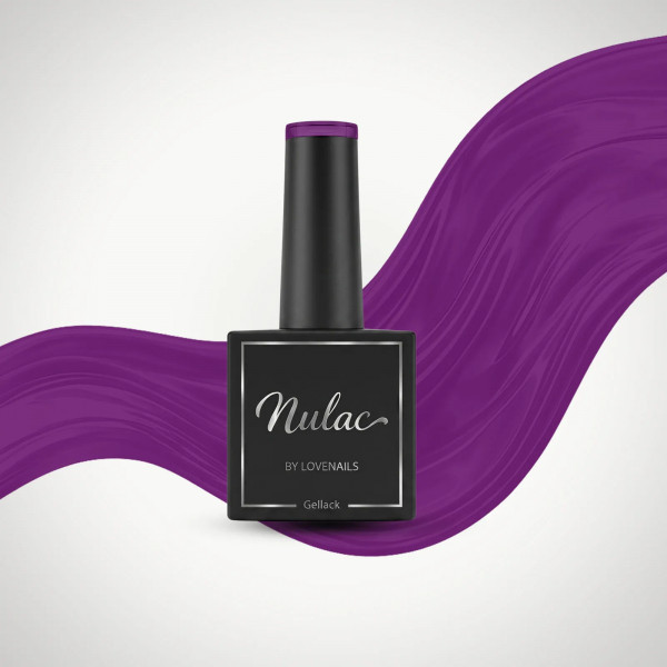 Lovenails Nulac UV Gellack Electric Violet 10ml – Edle Flasche mit echtem Farbkopf
