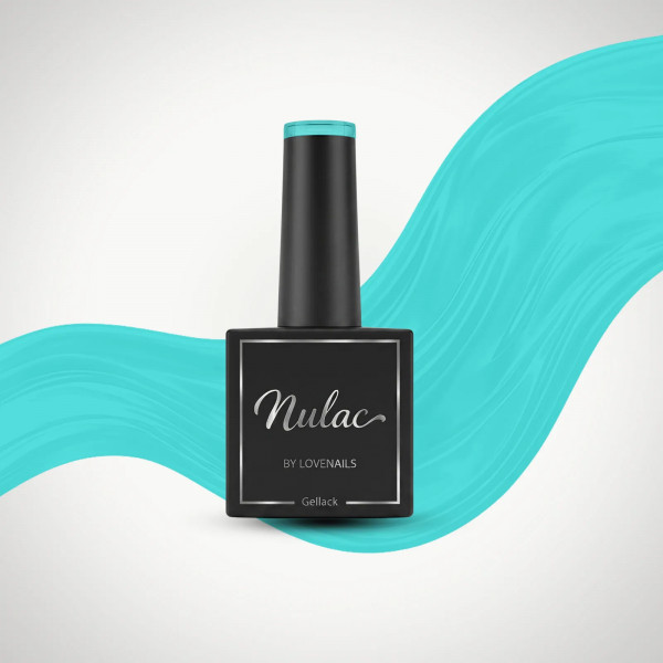 Lovenails Nulac UV Gellack Aquamarine 10ml – Edle Flasche mit echtem Farbkopf