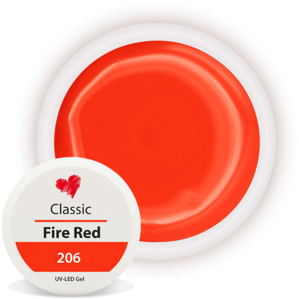 Fire Red UV Farbgel Classic Nagelmodellage