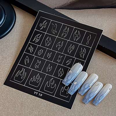 Fengda JFH11-205 Fingernagel-Schablone Für Airbrush Nail Art – Set Für Nageldesign