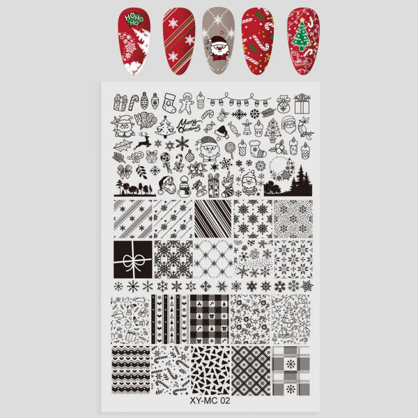 XXL Stamping Schablone Xmas 2
