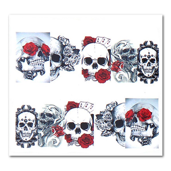 Nailart Tattoo Totenkopf Wrap Slider