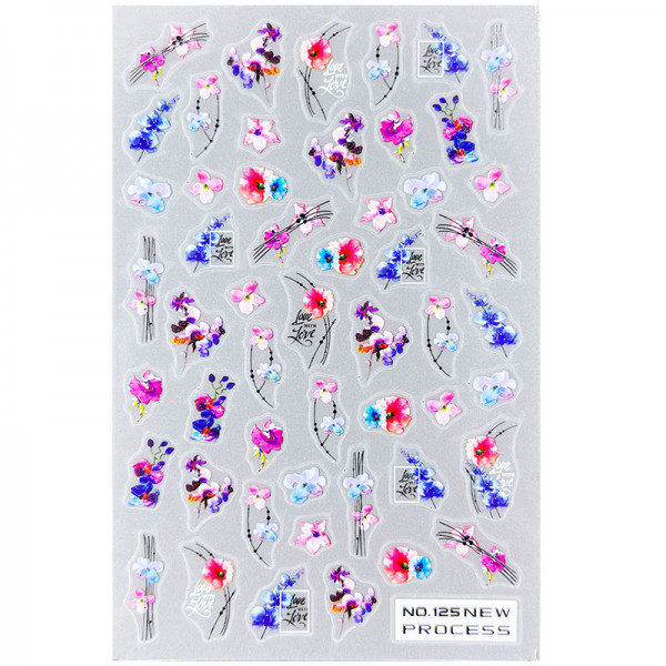 Blumen Nail Sticker für Nageldesign