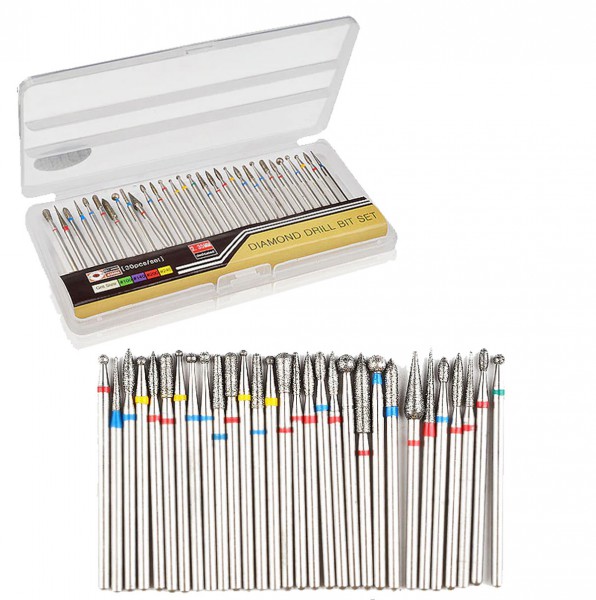 30 Diamant Maniküre Bit Set für Fingernägel