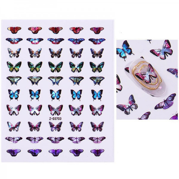 Nail Sticker Holo Schmetterling Nails