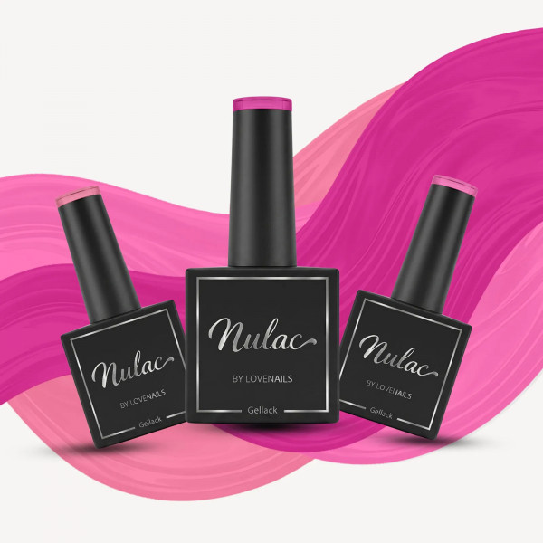 Nulac Gellack Set Pink Obsession HEMA freie UV-Lacke