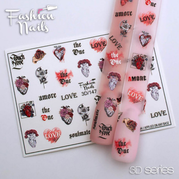 3D Nail Slider 147 Love