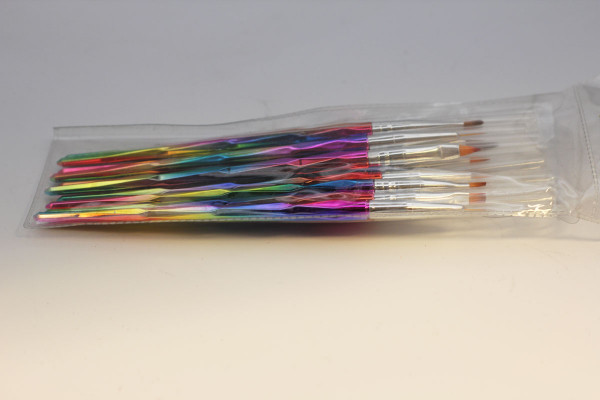10x Pinselset Rainbow