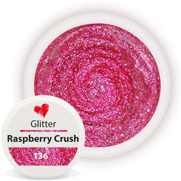 Glitter Farbgel Raspberry Crush Herbst 