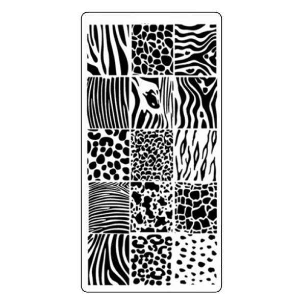 Stamping Schablone Tiermuster
