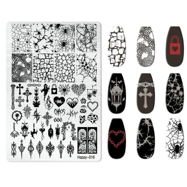 XXL Stamping Schablone Darkness