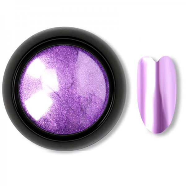 Chrome Shine Pigment nailart Effekt