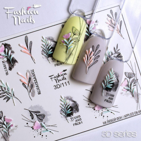 3D Nail Slider 111 Fashion Nails Blumen
