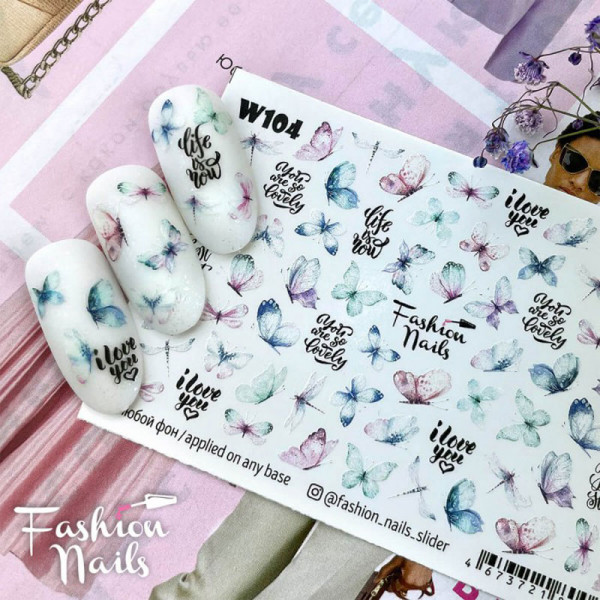 Schmetterling Slider Fashion Nails